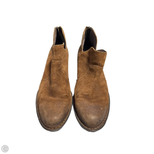 Boots Ankle Flats By Born In Brown, Size: 8.5
