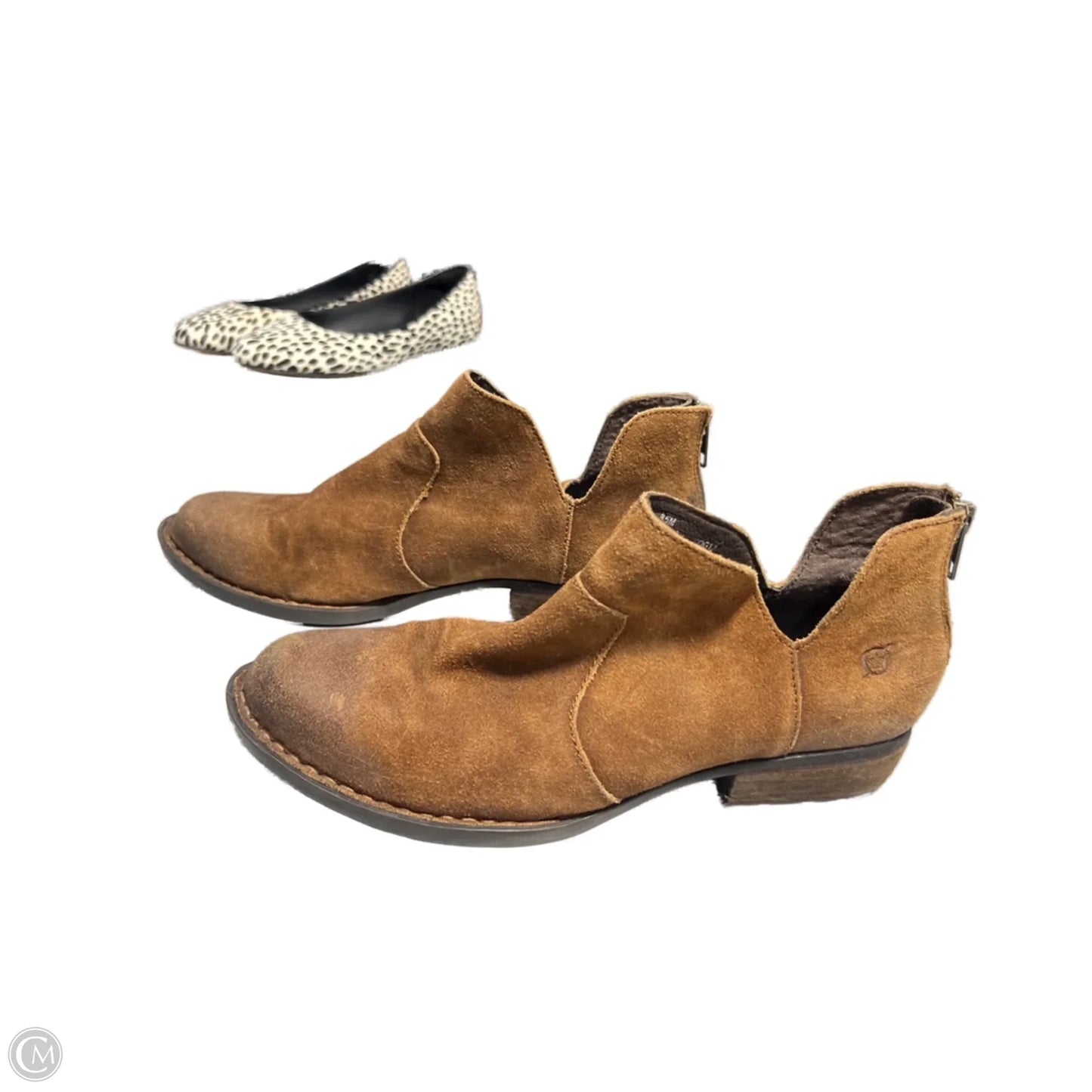 Boots Ankle Flats By Born In Brown, Size: 8.5