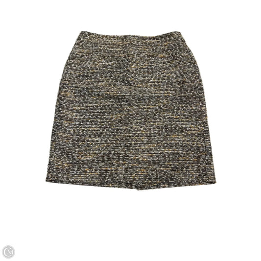 Skirt Mini & Short By Ann Taylor In Brown & Gold, Size: M