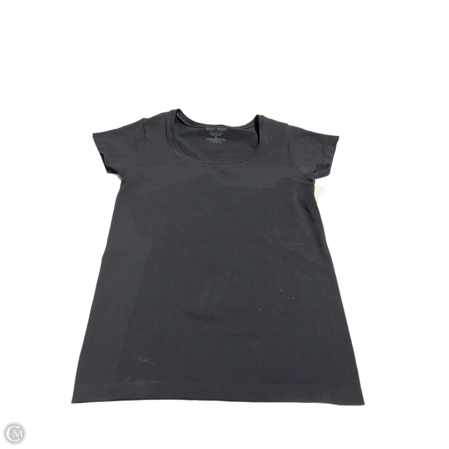 Top Short Sleeve Basic By White House Black Market In Black, Size: M