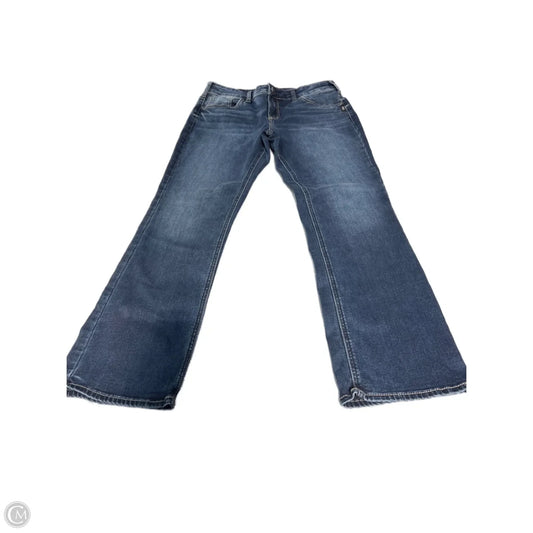 Jeans Boot Cut By Silver In Blue Denim, Size: 14