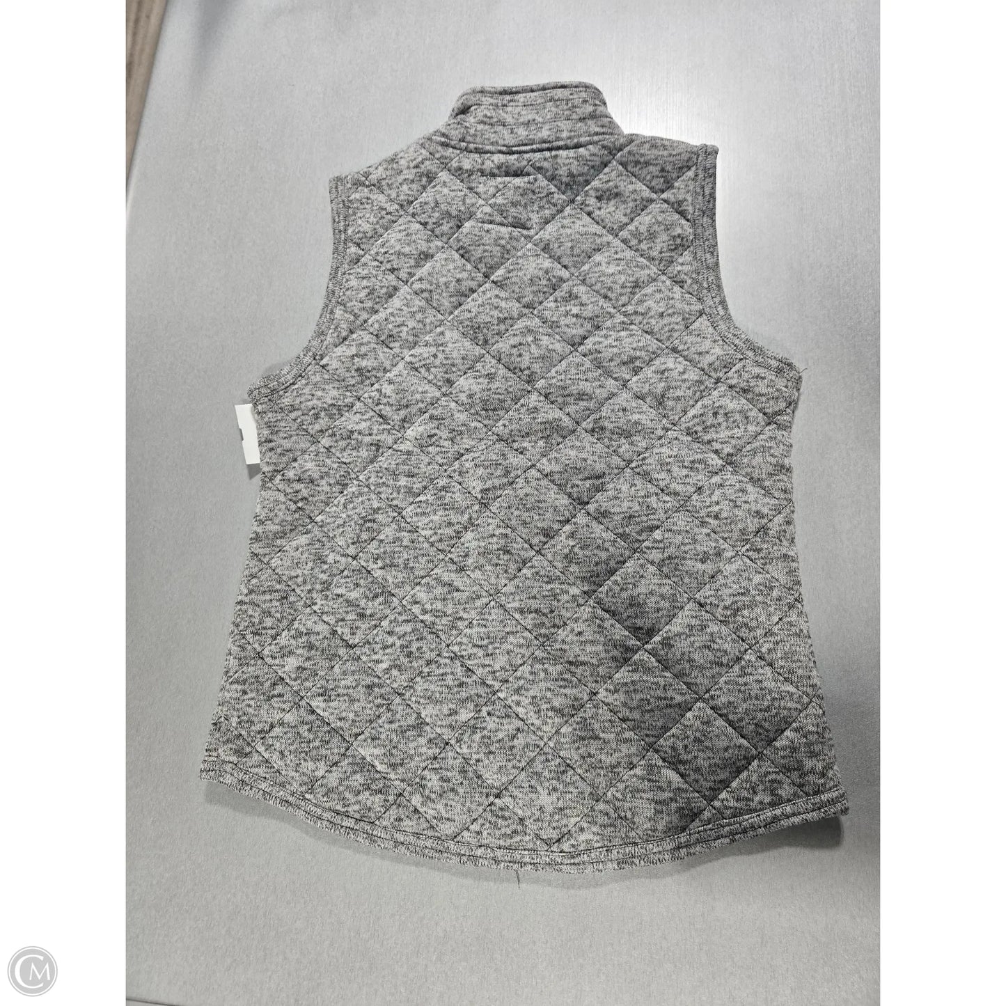 Vest Puffer & Quilted By Thread And Supply In Grey, Size: M