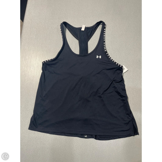 Athletic Tank Top By Under Armour In Black, Size: M