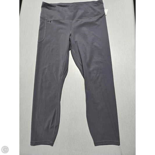 Athletic Leggings By Under Armour In Grey, Size: Xl