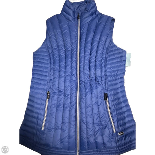 Vest Puffer & Quilted By Dkny In Blue, Size: Xs