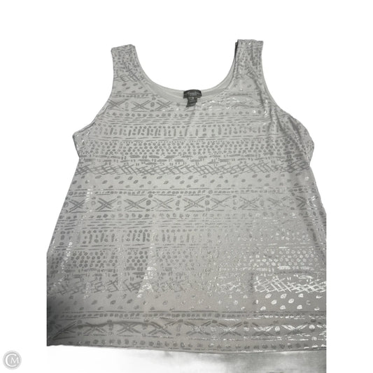 Tank Top By Chicos In White, Size: Xl