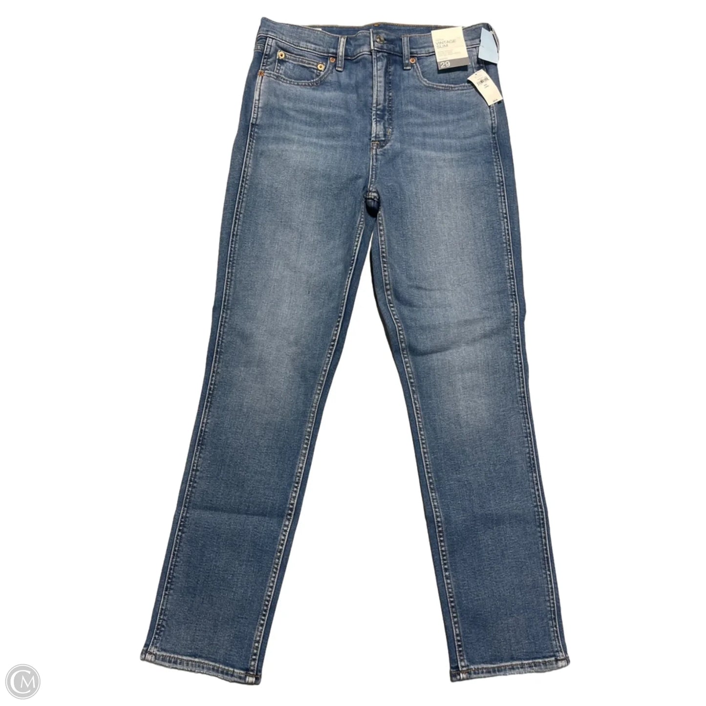 Jeans Straight By Gap In Blue Denim, Size: 8