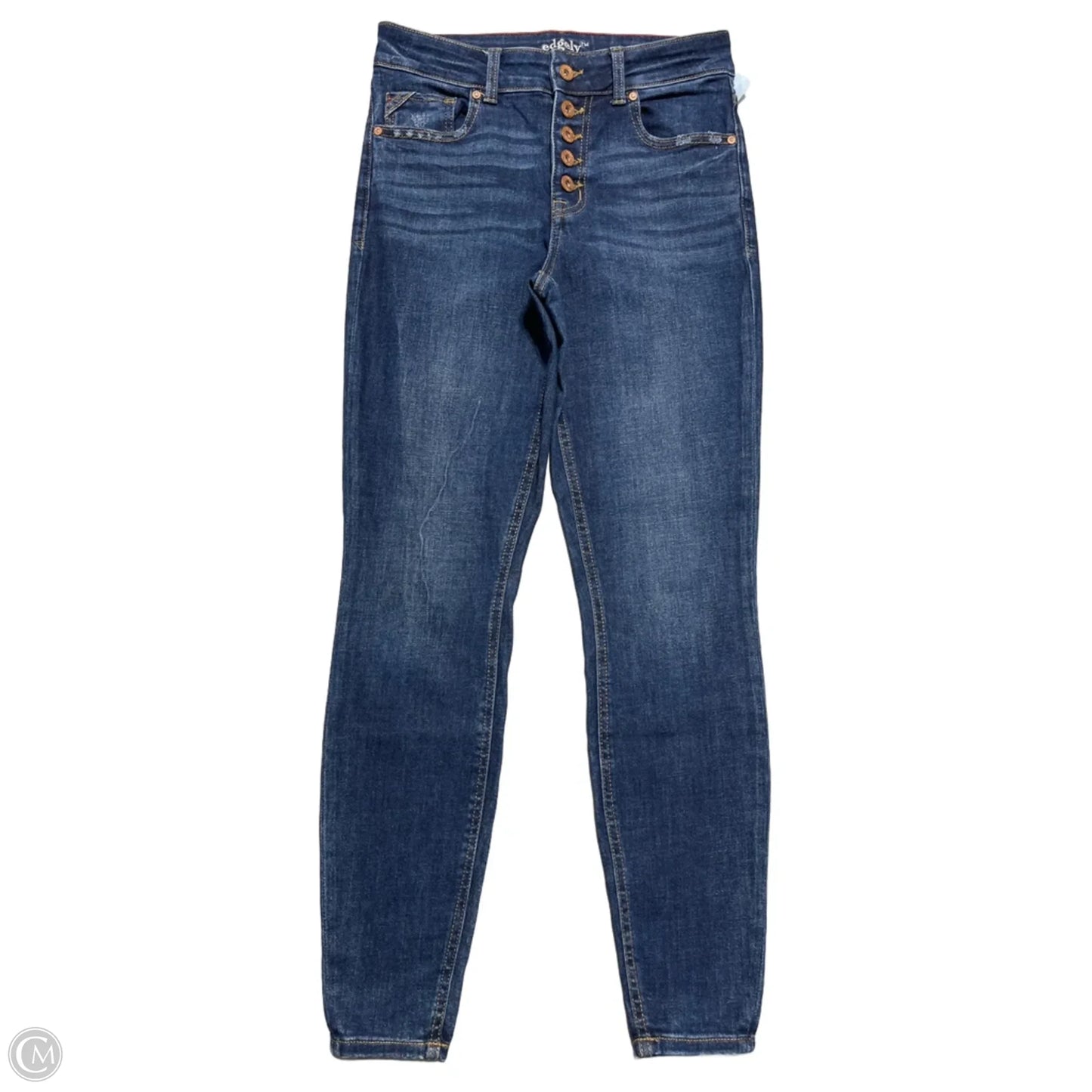 Jeans Skinny By Edgely In Blue Denim, Size: 6