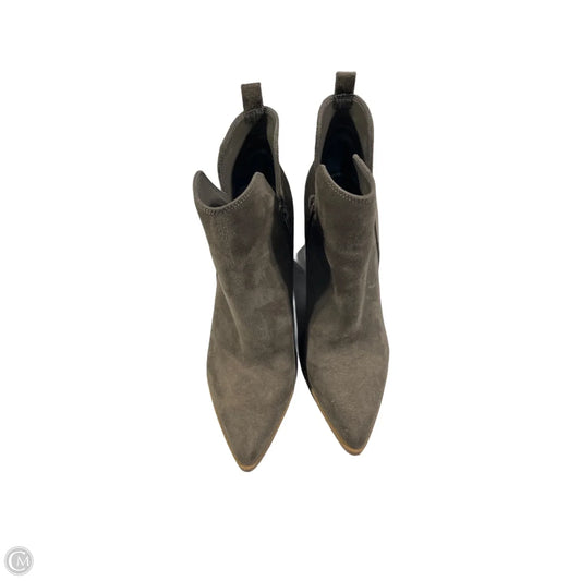 Boots Ankle Heels By Nine West In Taupe, Size: 8
