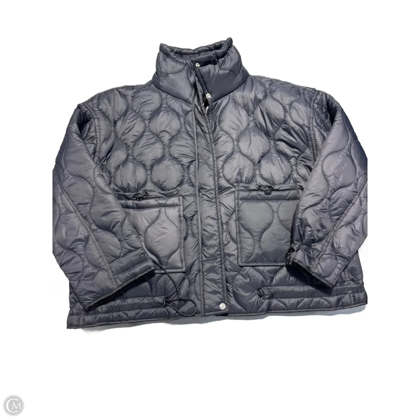 Coat Puffer & Quilted By Dex In Black, Size: L