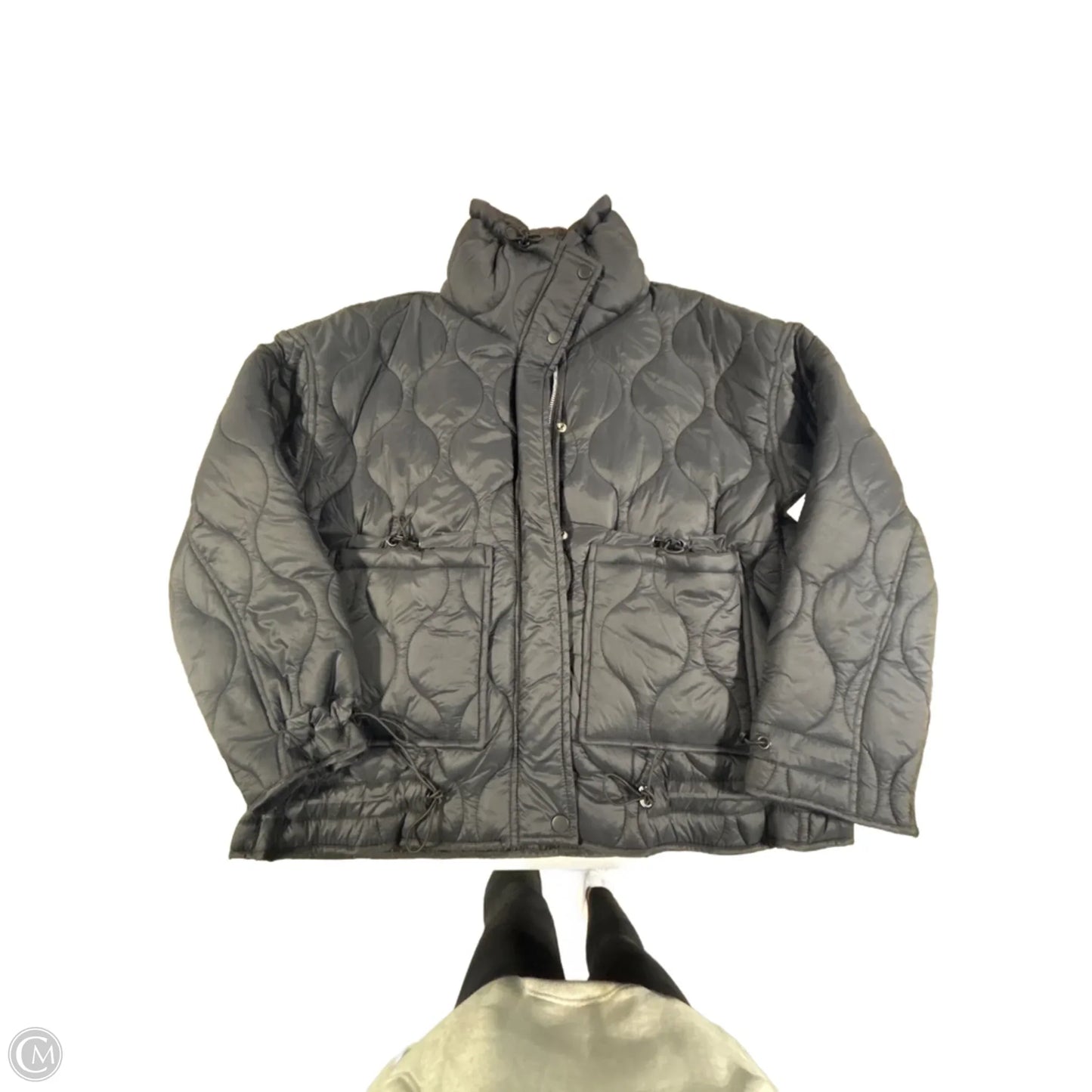 Coat Puffer & Quilted By Dex In Black, Size: S