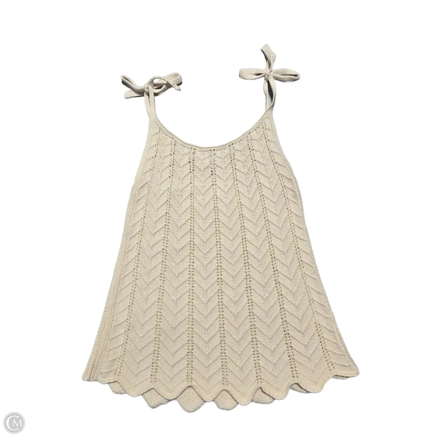 Top Sleeveless By Another Love In Cream, Size: M