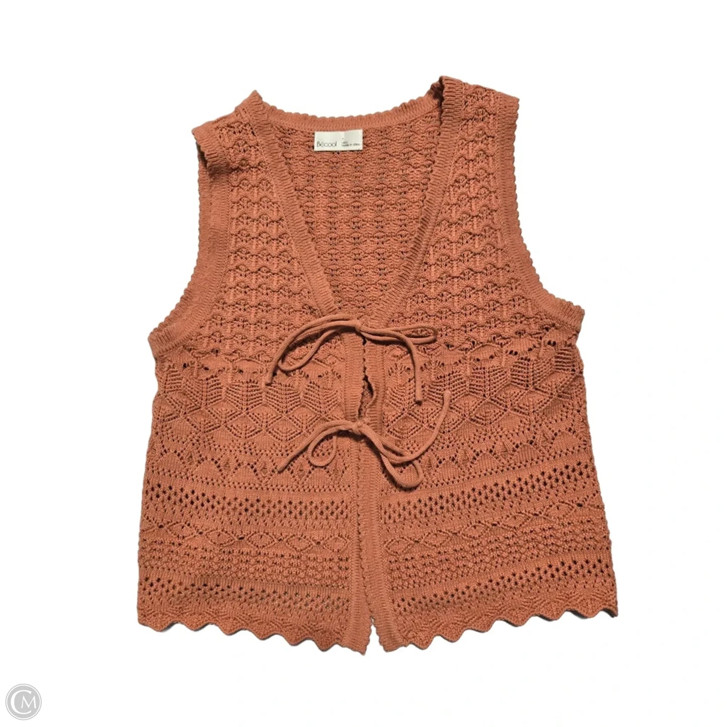 Vest Other By Be Cool In Orange, Size: L