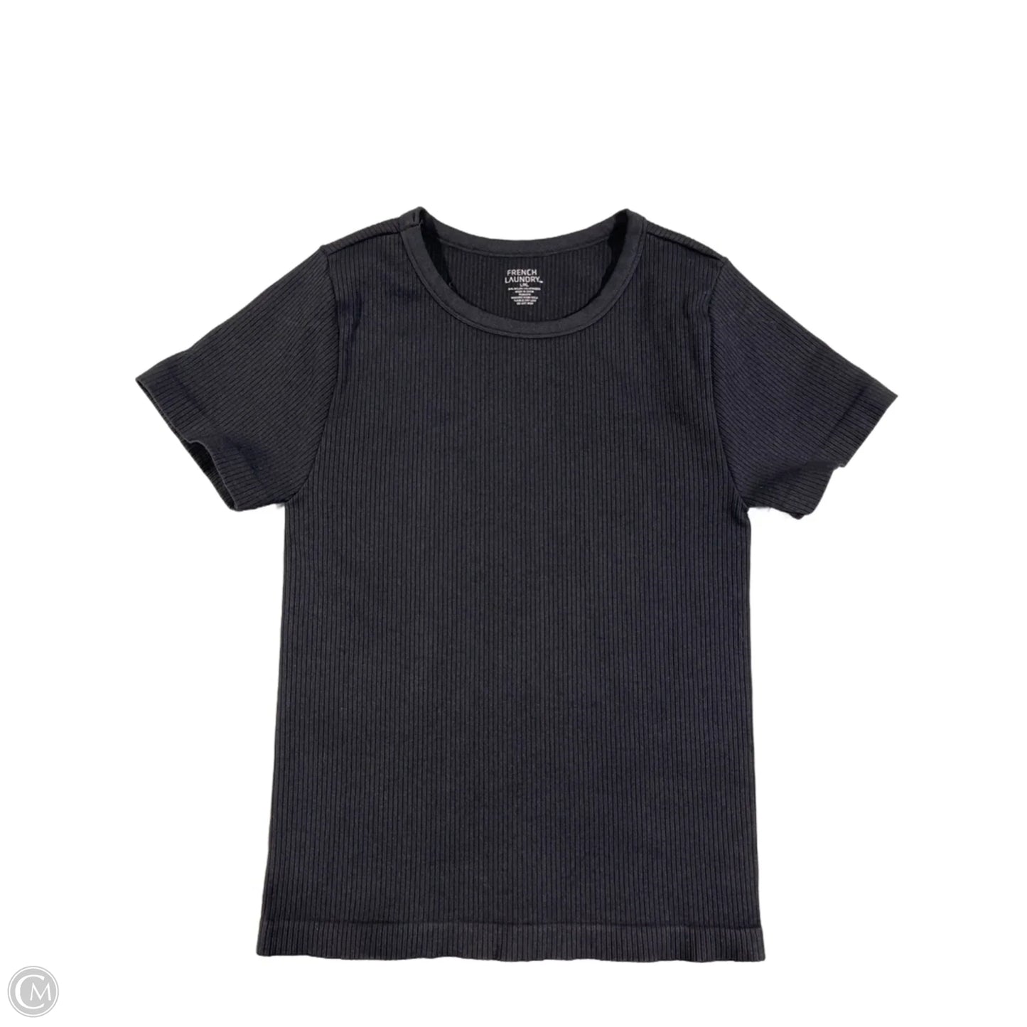 Top Short Sleeve By French Laundry In Black, Size: L