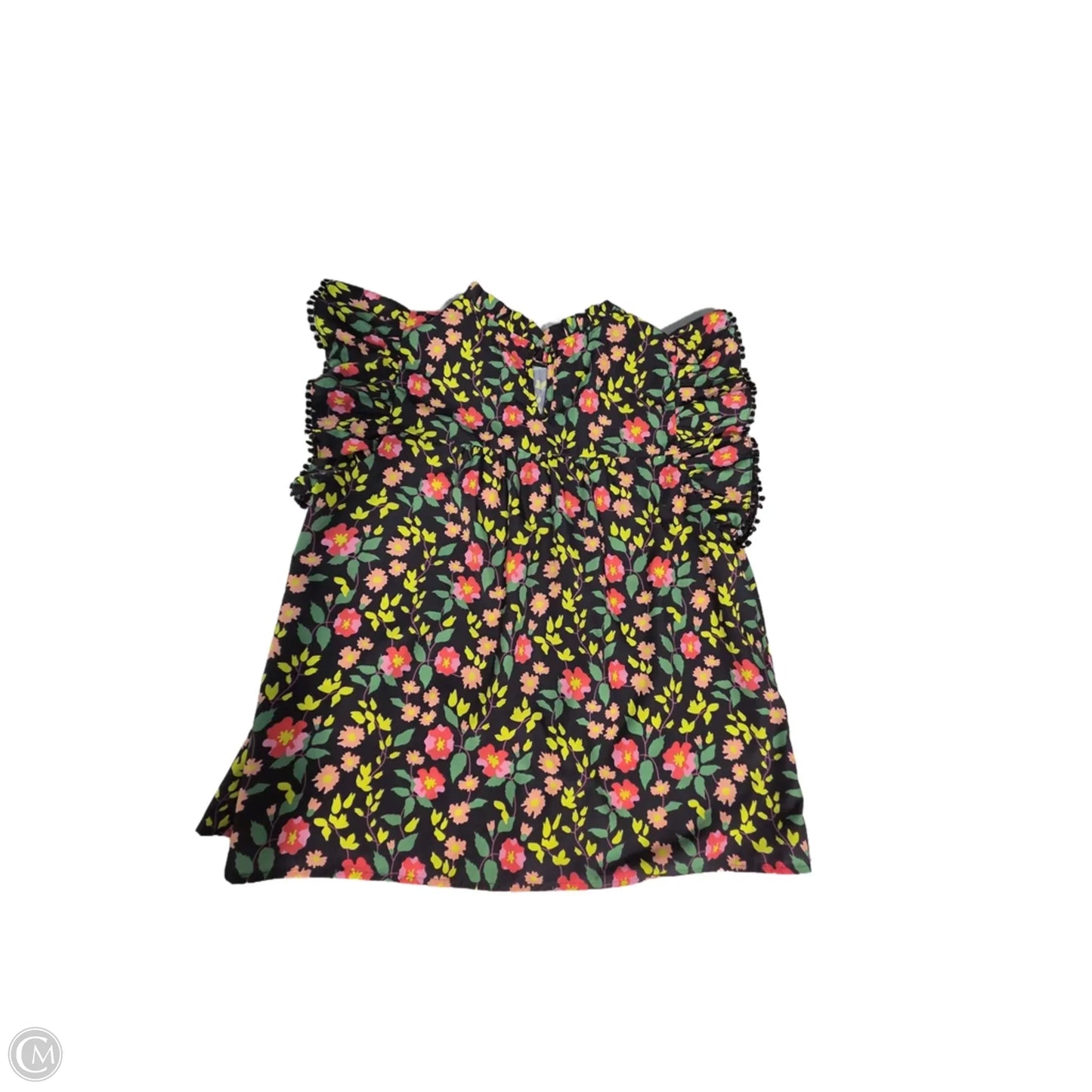 Top Short Sleeve By Thml In Floral Print, Size: M