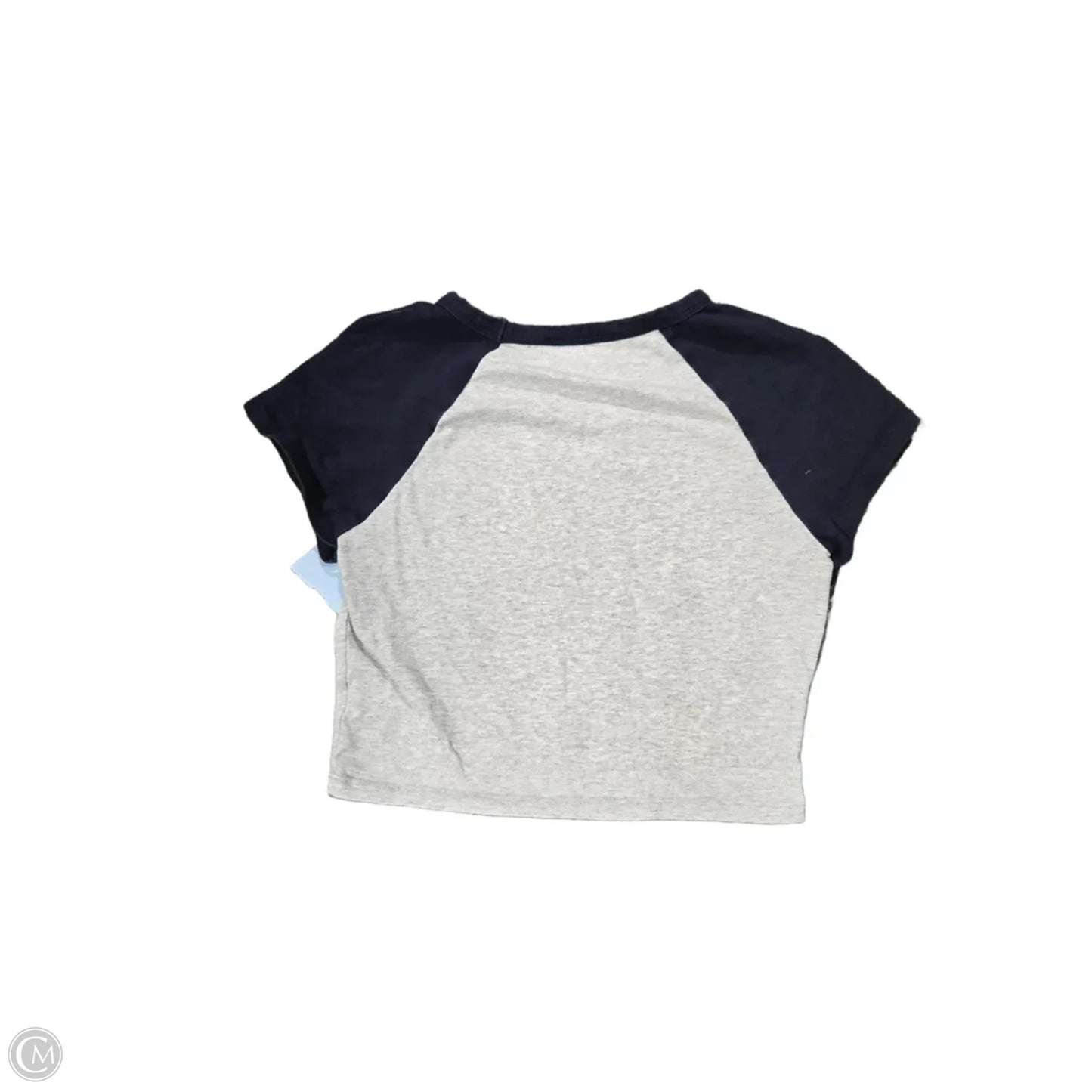 Top Short Sleeve By White Fox In Blue & Grey, Size: S