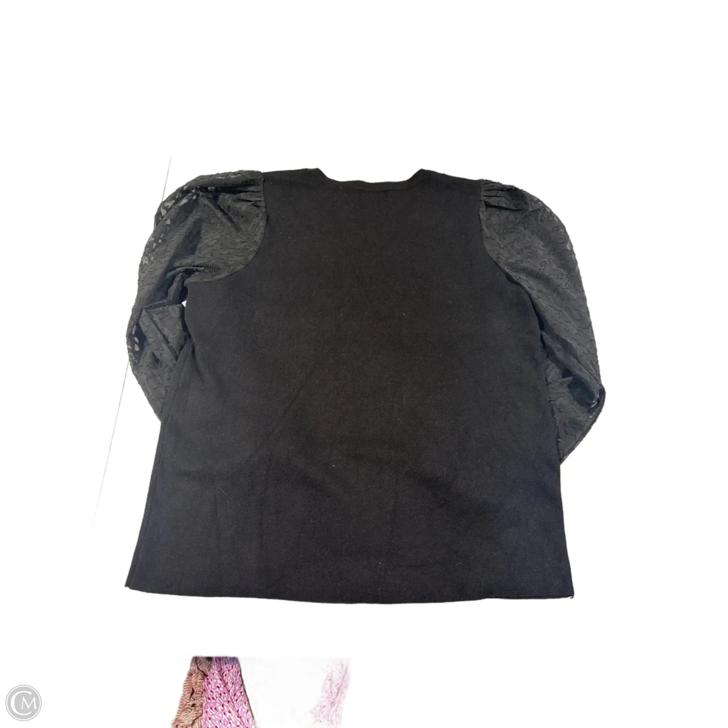 Top Long Sleeve By Tahari In Black, Size: 1x