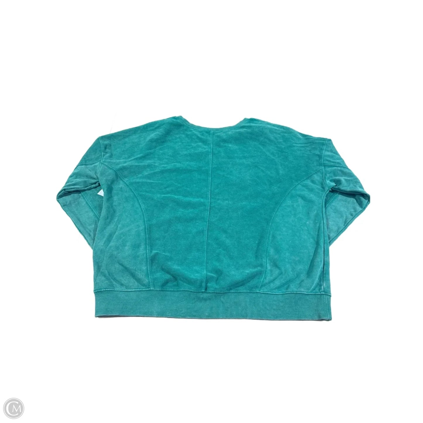Top Long Sleeve By Cme In Teal, Size: M