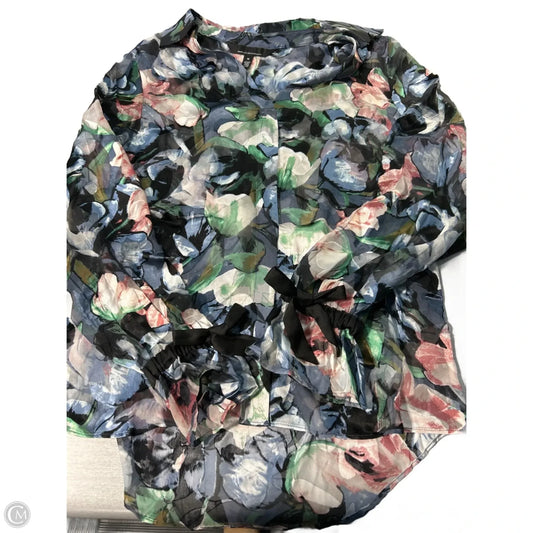 Top Long Sleeve By White House Black Market In Multi-colored, Size: M