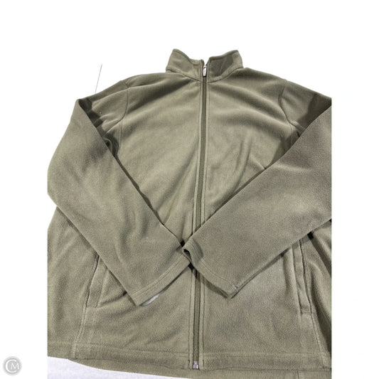 Jacket Fleece By Lands End In Green, Size: Xl