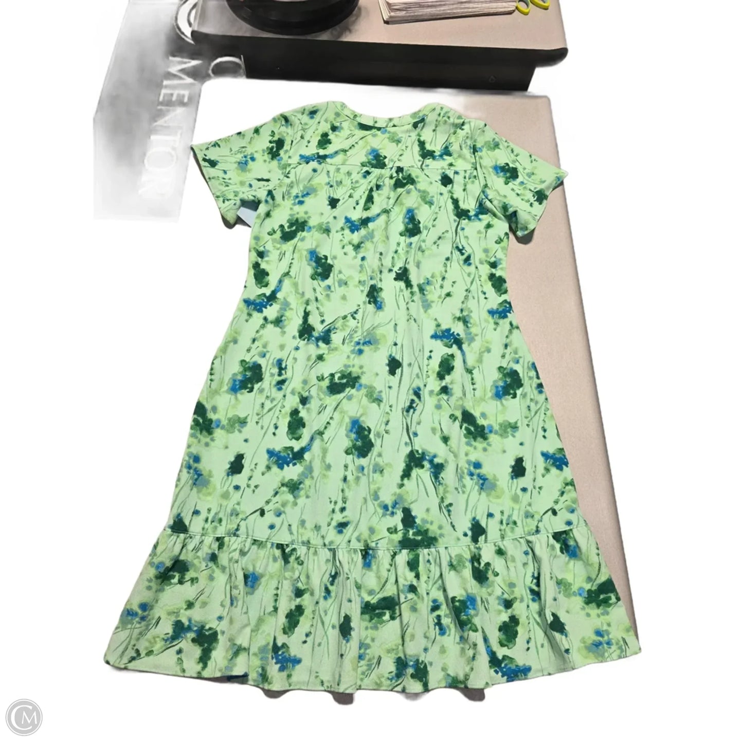 Dress Casual Short By Isaac Mizrahi Live Qvc In Green, Size: L