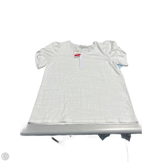 Top Short Sleeve By Jane And Delancey In White, Size: L