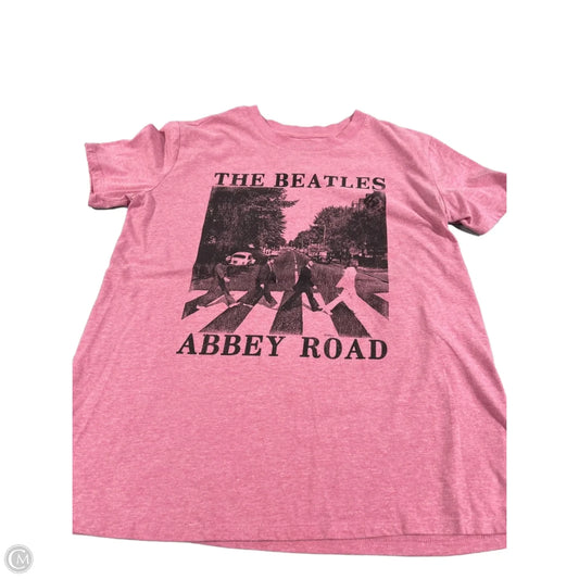 Top Short Sleeve By Cmc In Pink, Size: S