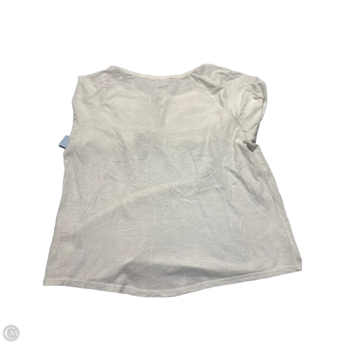 Top Short Sleeve By Lucky Brand In White, Size: M