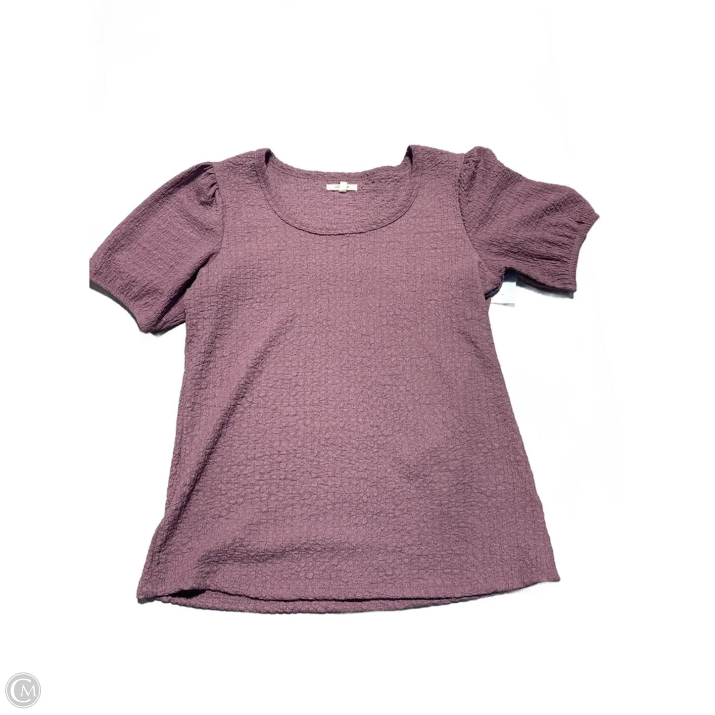 Top Short Sleeve By Maurices In Purple, Size: M
