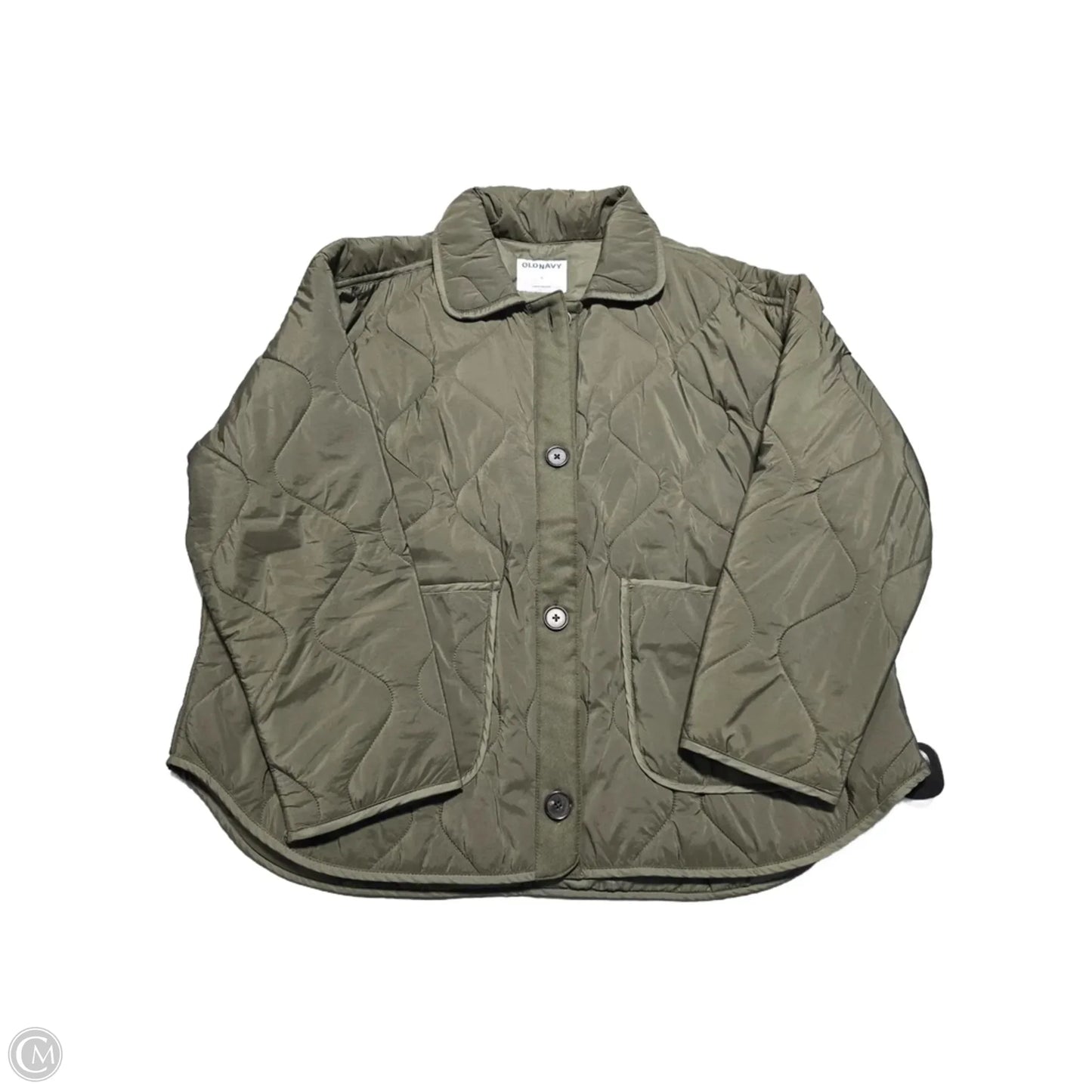 Coat Puffer & Quilted By Old Navy In Green, Size: L