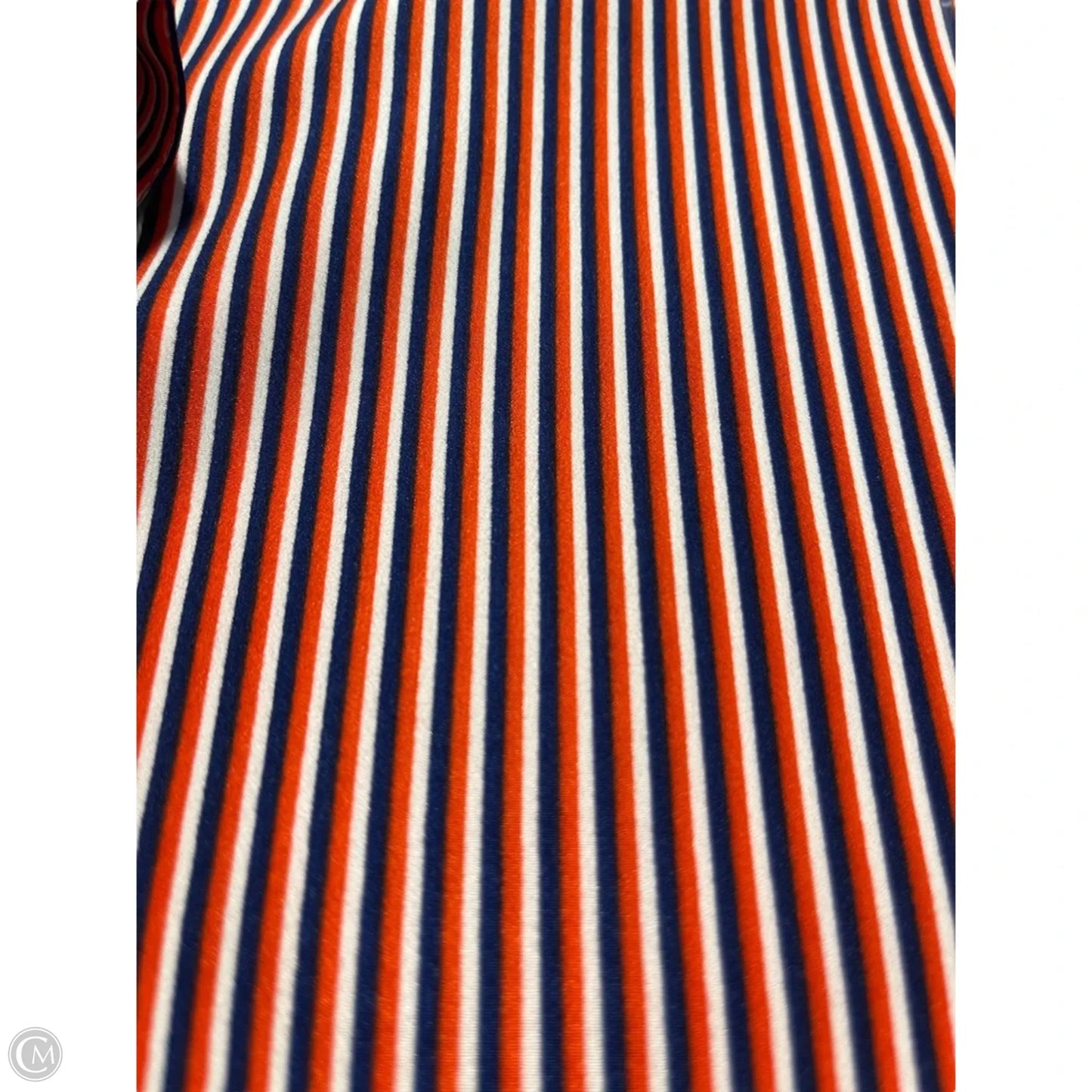 Top Long Sleeve By Cabi In Blue Red & White, Size: M