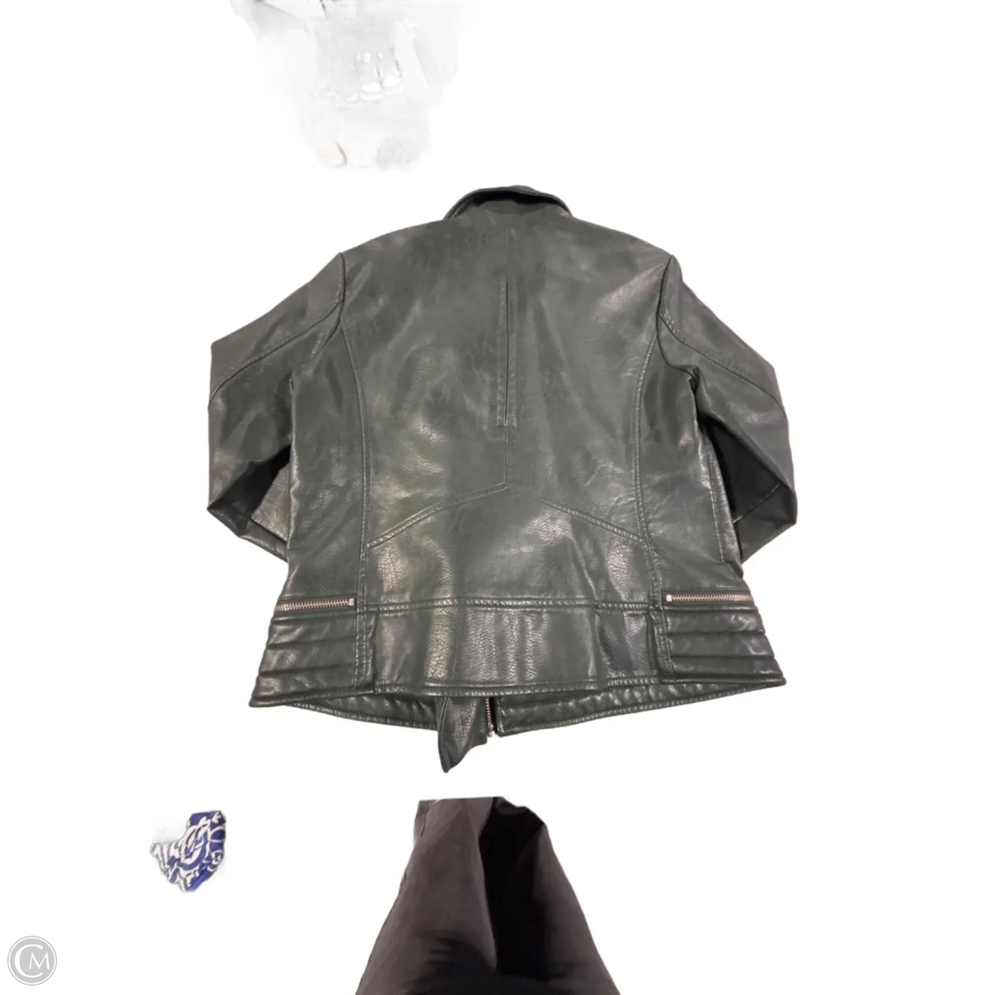 Jacket Moto By Bernardo In Green, Size: M