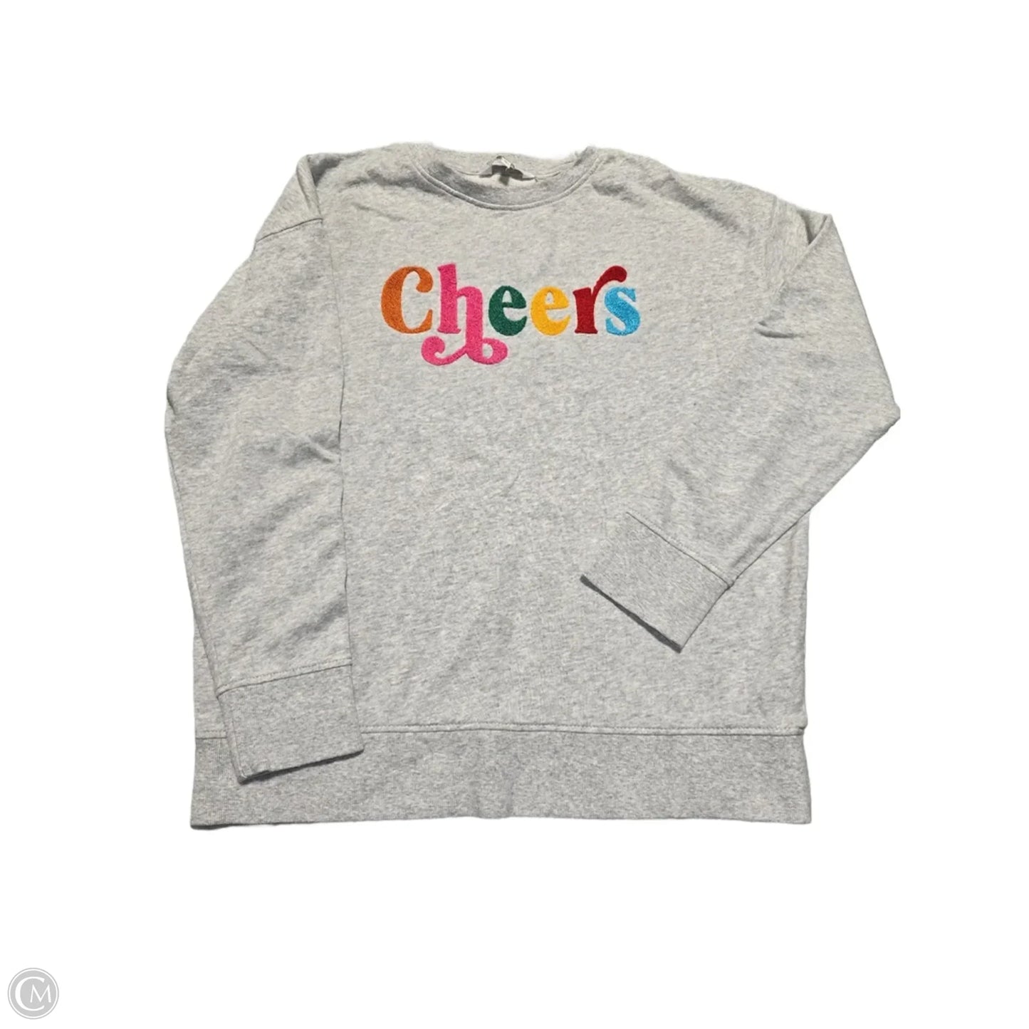 Top Long Sleeve By Shiraleah In Grey, Size: M