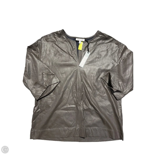 Top 3/4 Sleeve By Prologue In Brown, Size: S