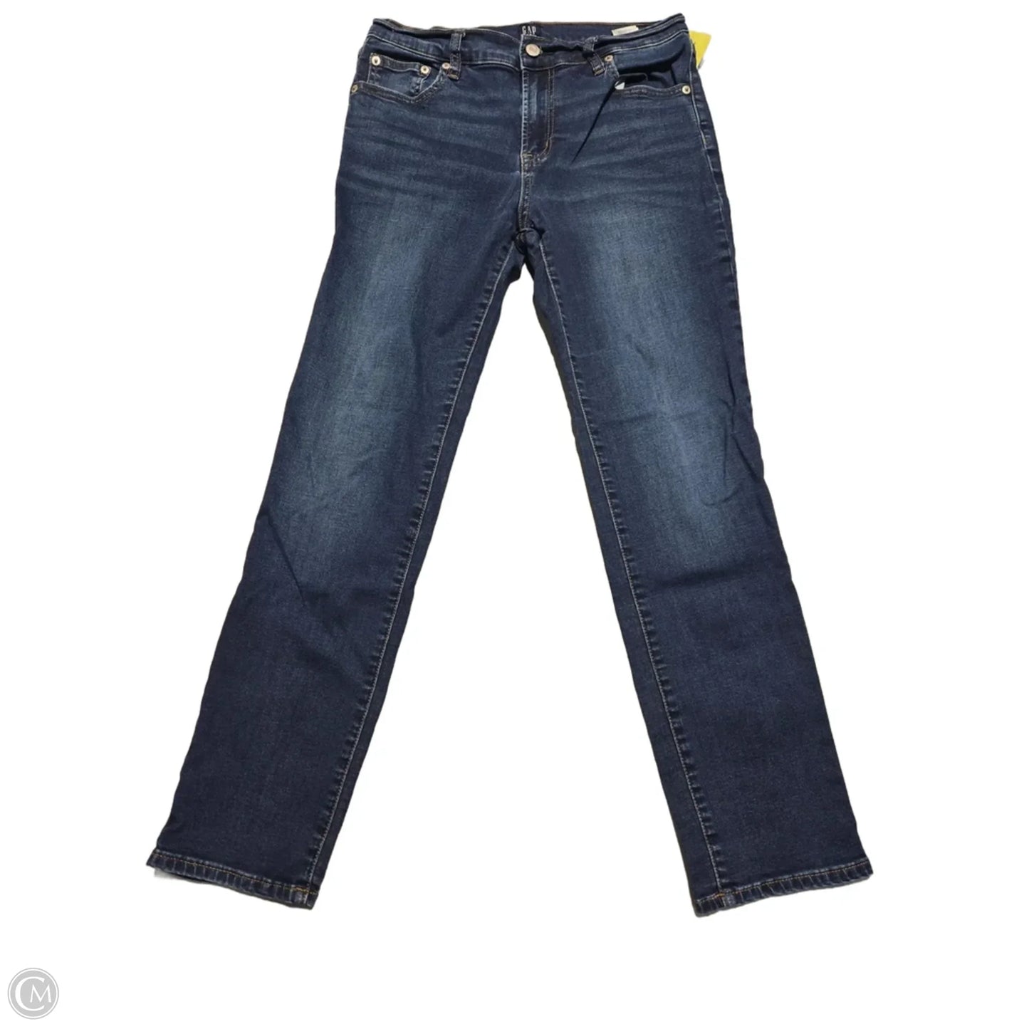 Jeans Straight By Gap In Blue Denim, Size: 2