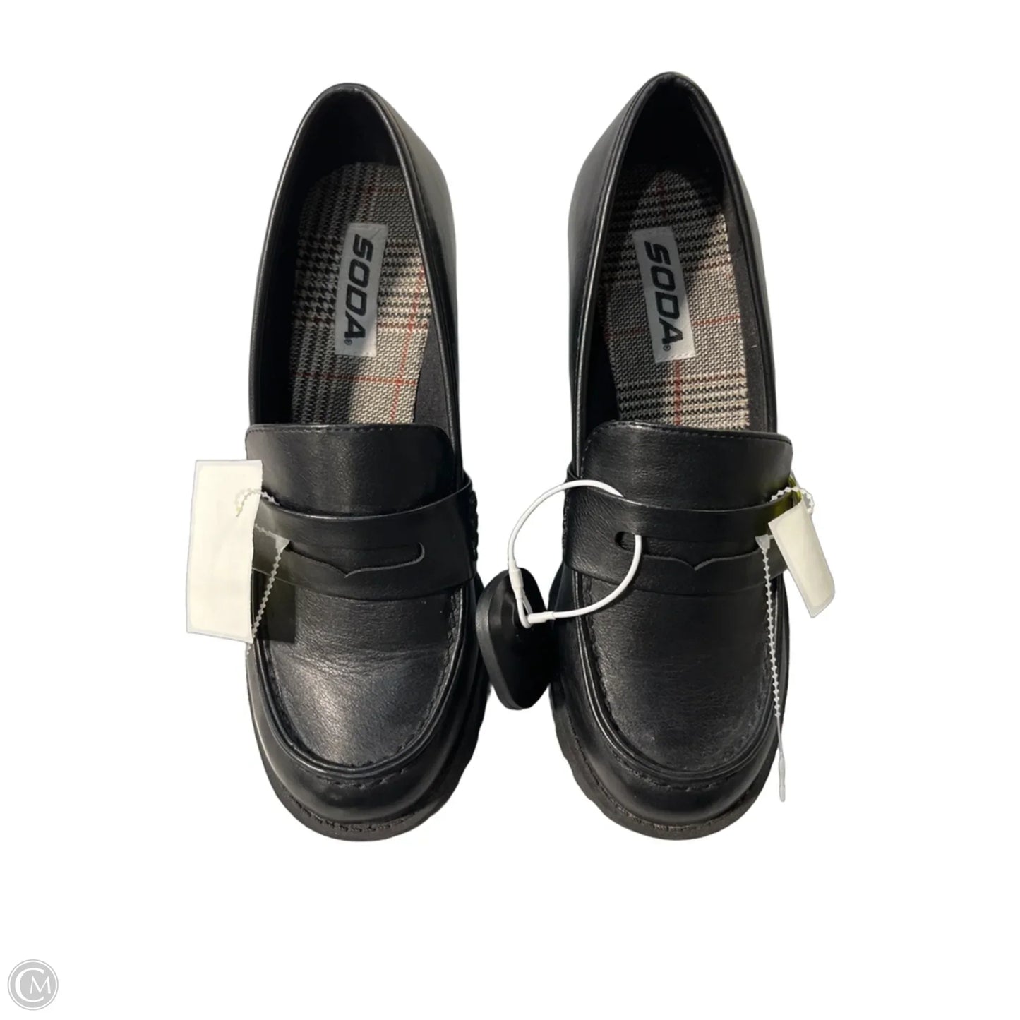 Shoes Heels Block By Soda In Black, Size: 8