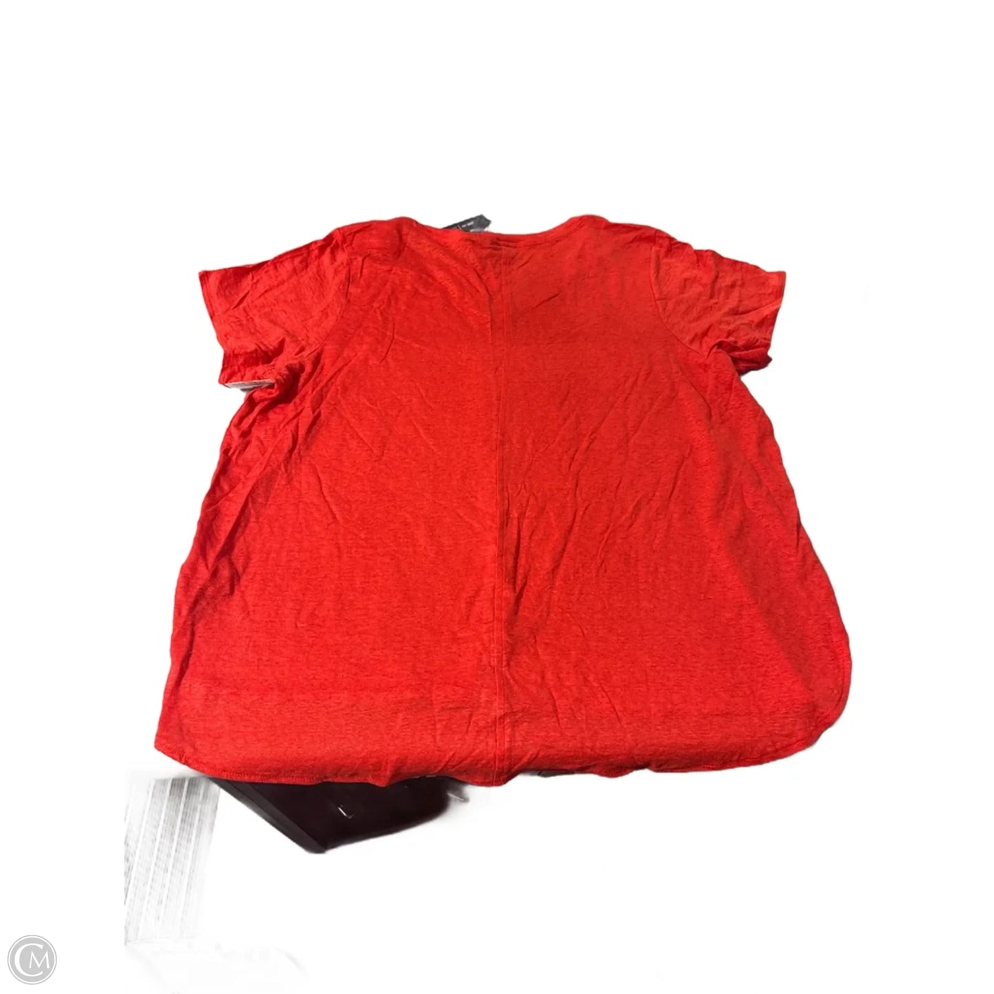 Top Short Sleeve By Tahari In Orange, Size: 3x