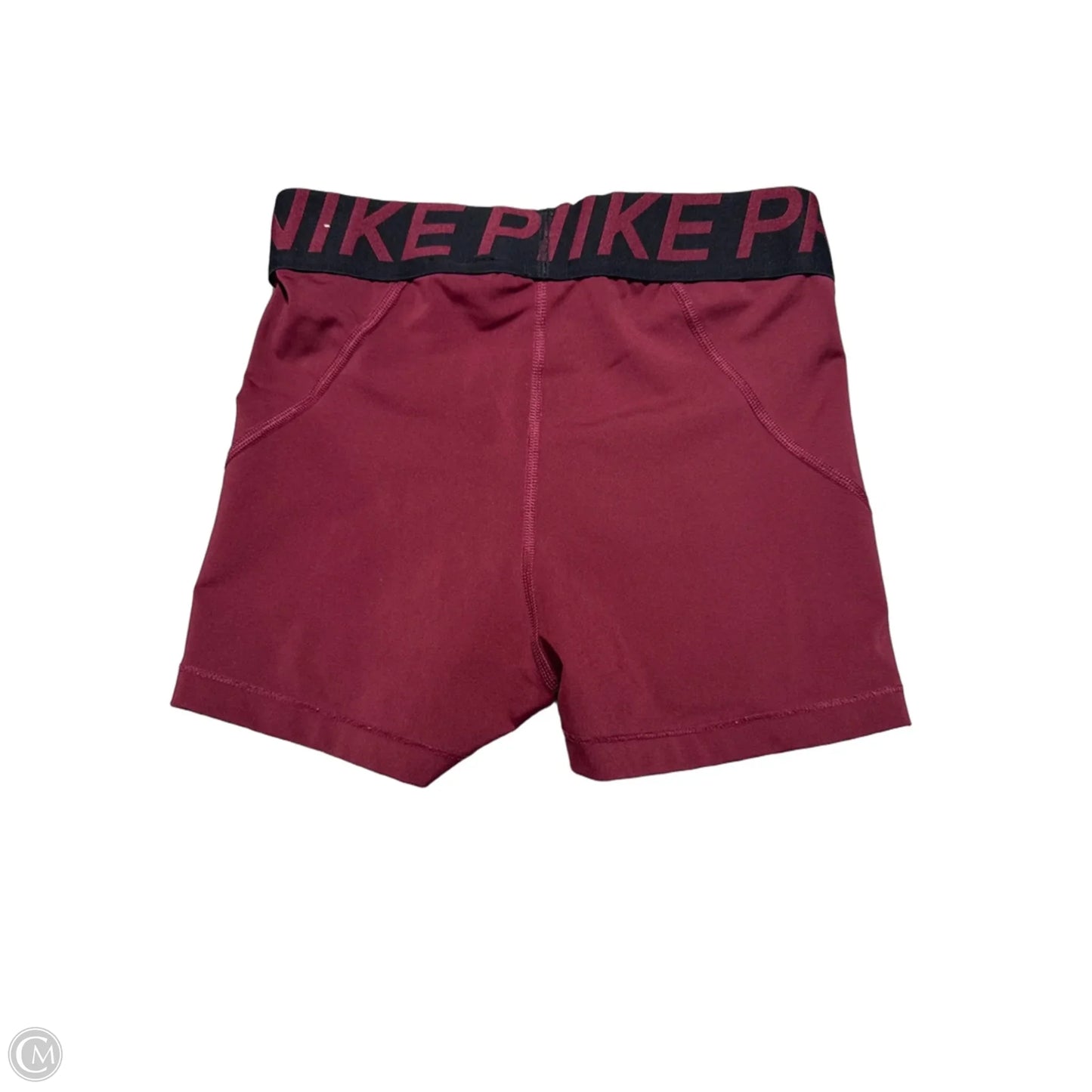 Athletic Shorts By Nike In Maroon, Size: M