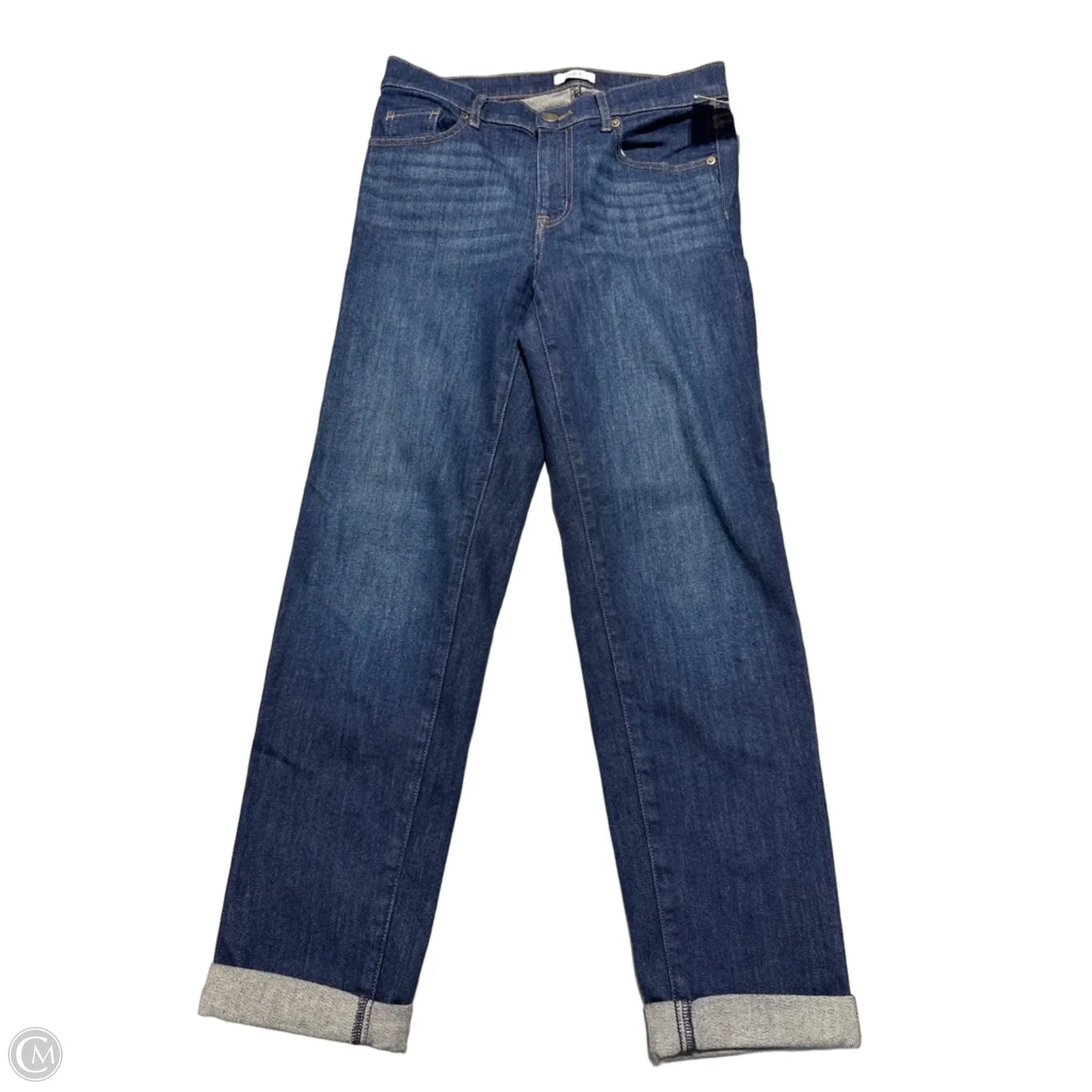 Jeans Straight By Loft In Blue Denim, Size: 0