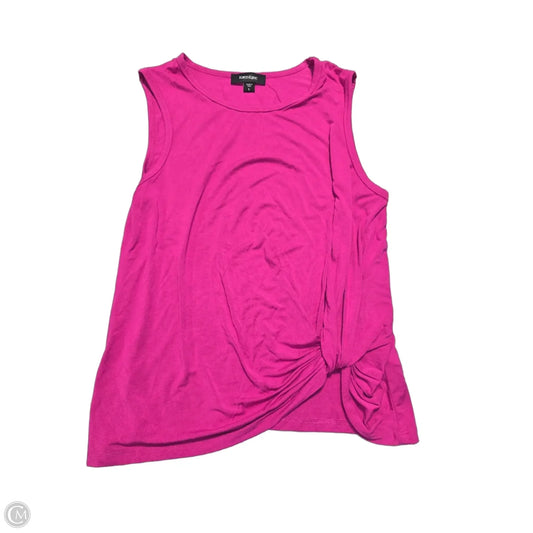 Tank Top By Karen Kane In Pink, Size: L