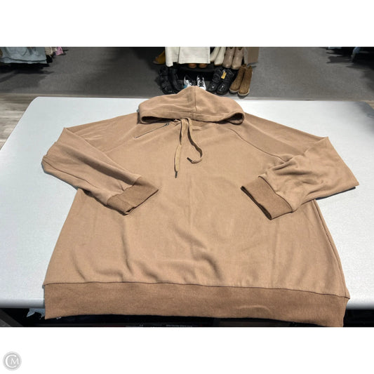 Sweatshirt Hoodie By Doe & Rae In Brown, Size: 3x