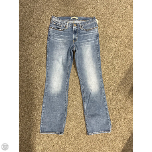 Jeans Boot Cut By Levis In Blue Denim, Size: 10