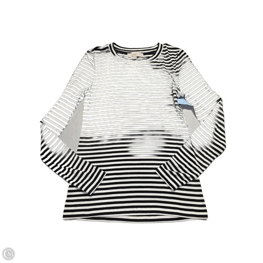 Top Long Sleeve By Loft In Striped Pattern, Size: M