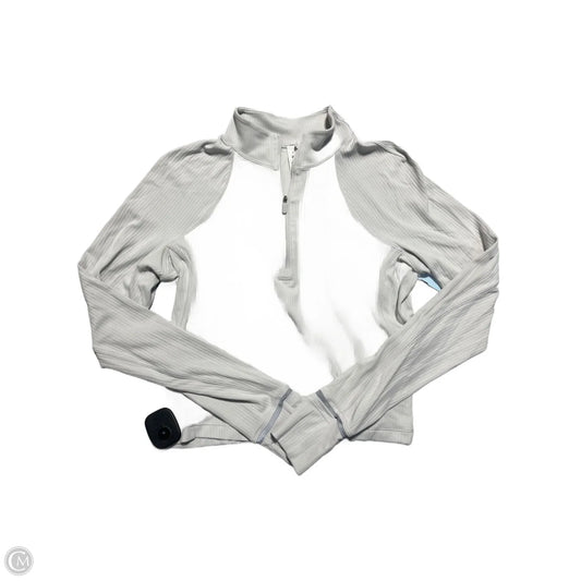 Athletic Top Long Sleeve Collar By Lululemon In White, Size: 8