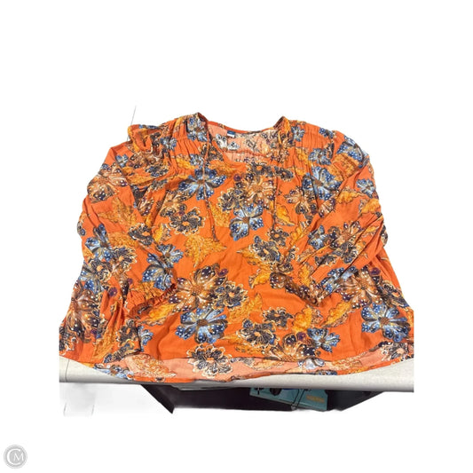 Top Long Sleeve By Old Navy In Floral Print, Size: Xxl