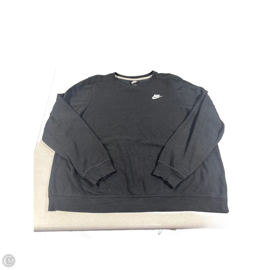 Sweatshirt Crewneck By Nike In Black, Size: 1x
