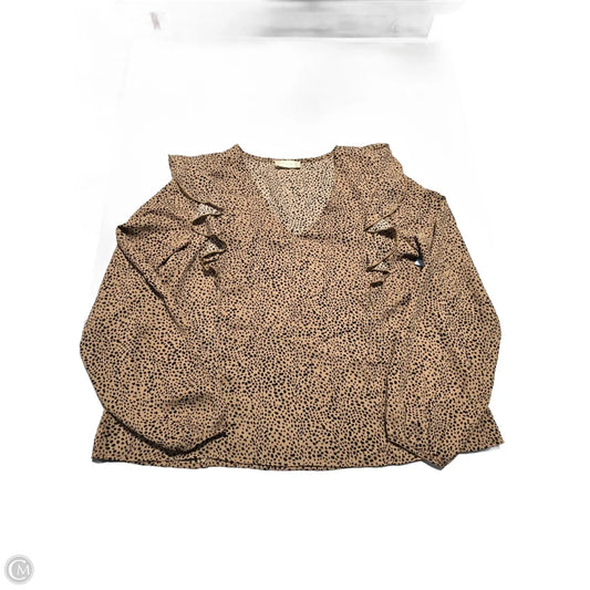 Top Long Sleeve By Altard State In Animal Print, Size: M