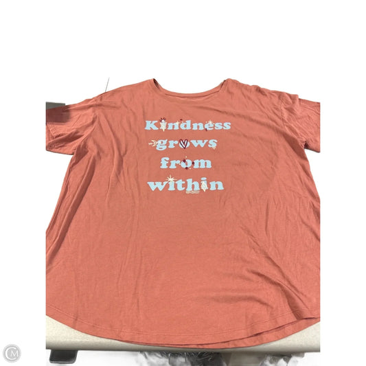 Top Short Sleeve By Old Navy In Peach, Size: Xl