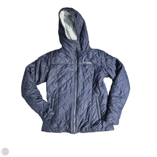 Coat Faux Fur & Sherpa By Columbia In Navy, Size: M