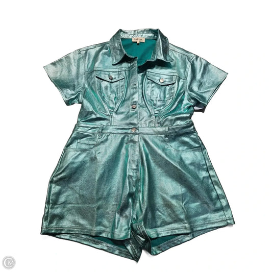 Romper By Peach Love Cream California In Teal, Size: L